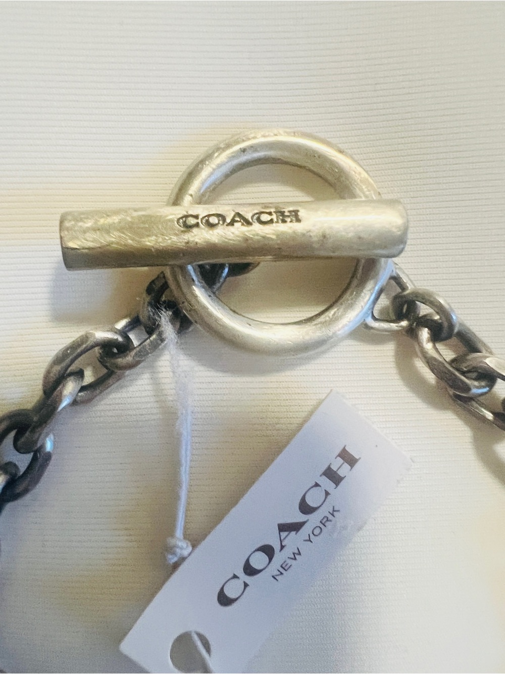 NWT Coach RARE Y2K Found Objects Charm Toggle Closure Bracelet - Sizs Small - Picture 9 of 9